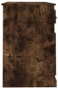 füstös tölgy színű szerelt fa íróasztal fiókkal 115x50x75 cm