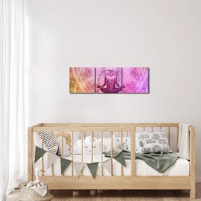 Meditáció képe (órával) (90x30 cm)