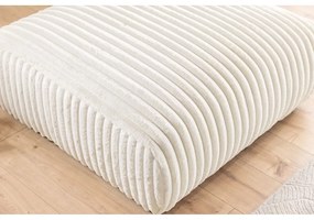 Krémszínű kordbársony lábtartó Justin – Ropez