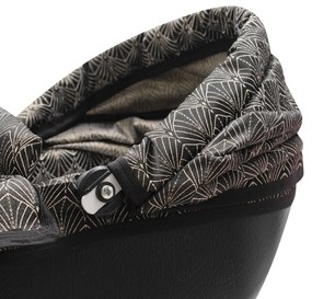 Luxus játék babakocsi New Baby COMFORT arany-fekete