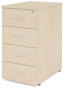 Impress konténer 40,6 x 60 cm - 4 fiókos (73 cm-es Impress asztalhoz), juhar