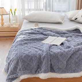 Meleg bárány takaró Homa KOBELA BLUEGREY