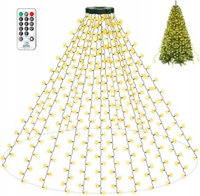 KarĂĄcsonyfa fĂ©nyfĂŒzĂ©r litogo, 2M 400LED, 16 zsinĂłr tĂĄvirĂĄnyĂtĂłval