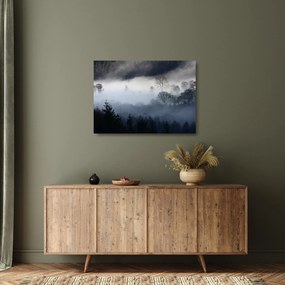 A köd képe az erdő felett (üvegen) (70x50 cm)
