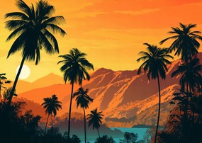 Poszter 84,1x59,4cm Naplemente a szigeteken