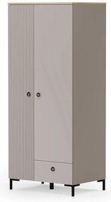 Ruhásszekrény Demandaron 1 (taupe + silverjack tölgy) . 1116801