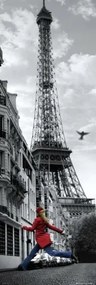 Párizs Eiffel-torony Lány poszter
