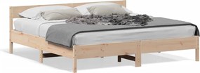 vidaXL tömör fenyőfa ágy matrac nélkül 200 x 200 cm