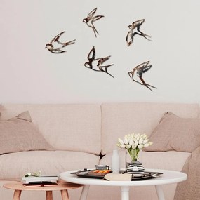 Fém fali dekoráció, Birds-2