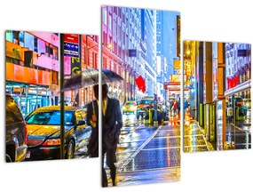 Kép - Város neonfényben (90x60 cm)