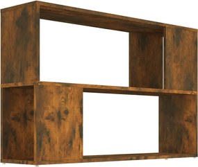 vidaXL füstös tölgy színű szerelt fa könyvszekrény 100 x 24 x 63 cm