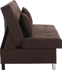 Kihúzható kanapé, barna, ALADA