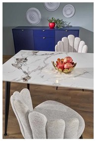 Webster étkezőasztal 140 cm, márvány / fekete