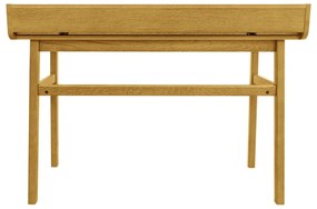 Szekreter típusú íróasztal tölgyfa dekorral 44x115 cm Carteret – Woodman