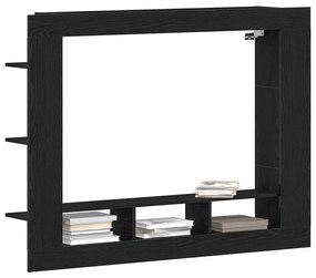 Fali TV állvány Fekete tölgy 152x22x113 cm