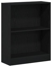 Könyvespolc Fekete 60x24x76 cm Műanyag