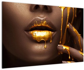 Kép - Nő arany ajkal (90x60 cm)