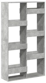 betonszürke szerelt fa térelválasztó 100 x 33 x 175 cm
