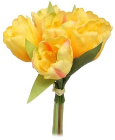 Tulipán művirág köteg, sárga