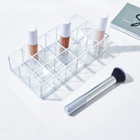 Újrahasznosított műanyag fürdőszobai rendszerező kozmetikumokhoz Lip Station – iDesign