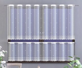 Mg Irigység jacquard fényes 628/124 fehér 80cm lengyel