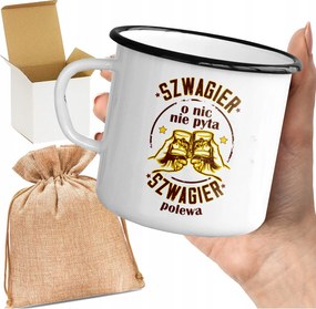 Bögre_emalinozott Nyomott Mintás Sógor Öntet Vicces Ajándék Sógornak