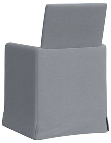 Étkező Székek 2 pcs Világosszürke 57 x 67 x 95 cm szövet