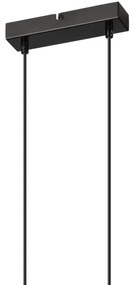 Csillár zsinóron FRIDA 2xE27/60W/230V fekete/barna bükk