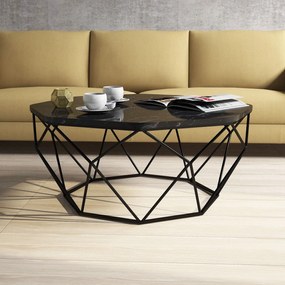 Dohányzóasztal Diamond - Black Marble