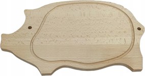 Vágódeszka fa snack 40x24 malac