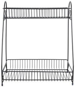 Tidy fekete fém konyhai állvány 2 polccal - PT LIVING