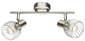Globo 54809-2 - Spotlámpa TEXAS 2xE14/40W/230V matt króm