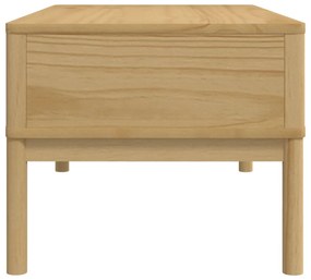 FLORO viaszbarna tömör fenyőfa dohányzóasztal 99 x 55,5 x 45 cm