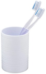 Fehér műanyag fogkefetartó pohár Lyon – Allstar