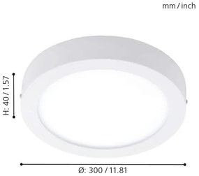 Eglo - LED RGBW dimmelhető mennyezeti lámpatest FUEVA-C LED/21W/230V