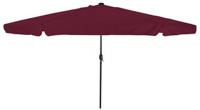 Kerti Napernyő LED Fénnyel ø395x245 cm Bordeaux Piros