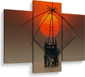 Kép - Napkelte, Pakpra-tó (90x60 cm)
