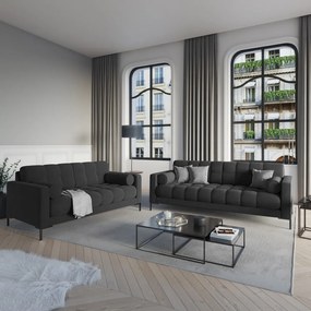 Bali sötétszürke bársony kanapé - Cosmopolitan Design