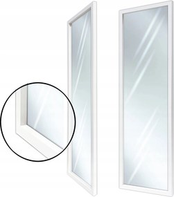 Keretes tükör 110x50 115x55 modern fehér 3D