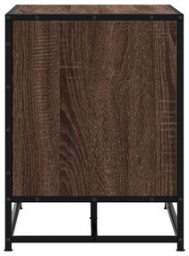 cipőpad barna tölgy 80x40x53,5 cm Gépi fa és fém