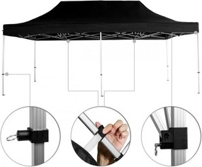 INSTENT PRO Kerti pavilon Woodland 3 x 6 m + 4 oldalfal