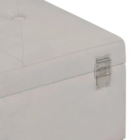 szürke bársonypad tárolórekesszel 105 cm