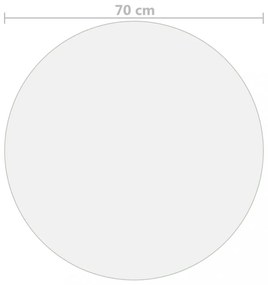 matt PVC védőabrosz Ø 70 cm 2 mm