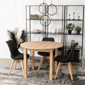 Bővíthető Étkezőasztal Kézműves Riviéra Tölgy Színben. HARRY 102-142 cm