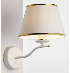 Jupiter 2086 - SAMBA fali lámpa 1xE27/15W/230V fehér/arany