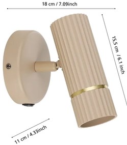 Eglo 901153 - LED fali lámpa CAMINIA 1xGU10/5W/230V 3000K bézs