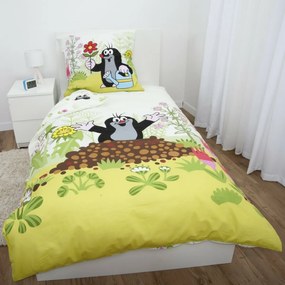 Herding Pamut ágynemű Krtek , 135 x 200 cm, 80 x 80 cm