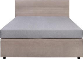 Ágy tárhellyel, 160x200, bézs, RUNOL