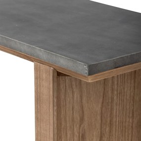 Natúr színű konzolasztal fém asztallappal 40x110 cm Riva – Bloomingville