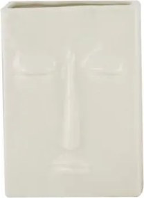 Kerámia váza arc fehér 17cm